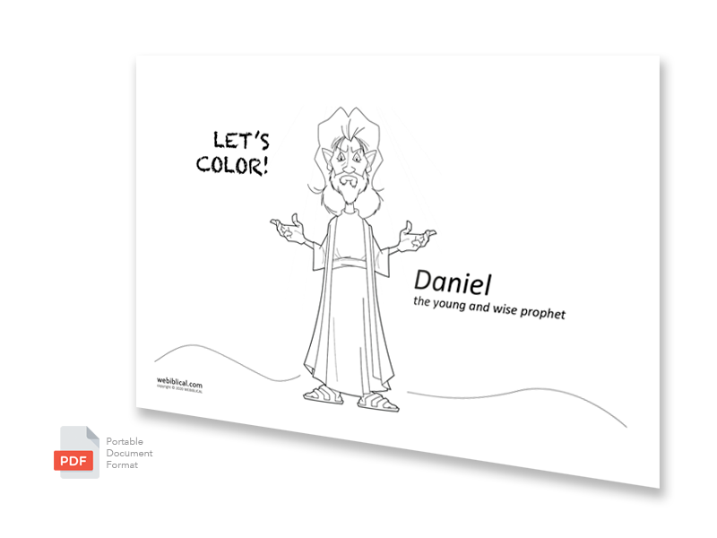 Daniel Writing On The Wall Coloring Page